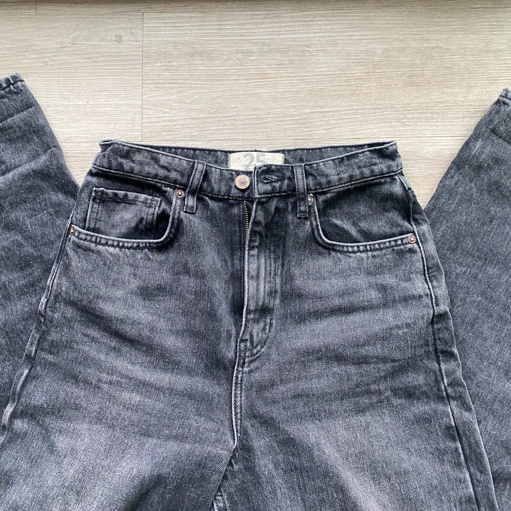 free people high waisted straight jeans